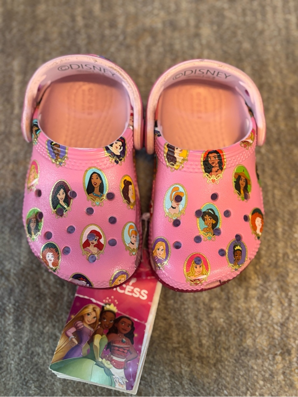 Crocs Toddler Girls Disney Princess Classic Clogs from Finish Line New Size 6